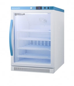 Accucold Under-Counter Glass-Door Lab Refrigerators - Accucold ADA-Height Medical-Laboratory Refrigerator with Glass Door, 6 cu. ft. - ARG6ML