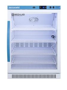 Accucold Under-Counter Glass-Door Lab Refrigerators - Accucold ADA-Height Medical-Laboratory Refrigerator with Glass Door, 6 cu. ft. - ARG6ML