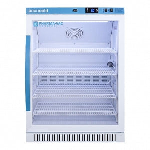 Summit Accucold Performance Pharmacy-Vaccine Refrigerators - Pharmacy-Vaccine Refrigerator, 6 Cubic Feet, Glass Door - ARG6PV