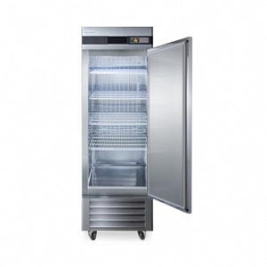 Accucold Upright One-Door Lab Refrigerators - Accucold Medical-Laboratory Refrigerator with Solid Door and 4 Wheel Casters (2 Locking), 23 cu. ft. - ARS23ML