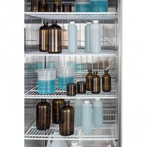 Accucold Upright Two-Door Lab Refrigerators - Accucold Medical-Laboratory Refrigerator with 2 Solid Doors and 4 Wheel Casters (2 Locking), 49 cu. ft. - ARS49ML