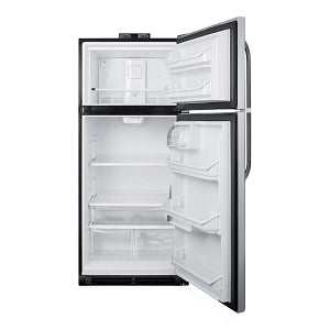 Summit 20.4 Cu. Ft. Stainless Steel Refrigerator-Freezer - 20.4 cu. ft. Refrigerator-Freezer, Stainless Steel - BKRF21SS