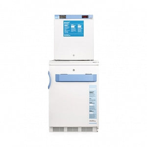 Summit 24" Wide All-Refrigerator and All-Freezer Combinations - All-Refrigerator and All-Freezer Combination, Vaccine-Grade, 6.9 cu. ft. - FF7L-FS24LSTACKMED2