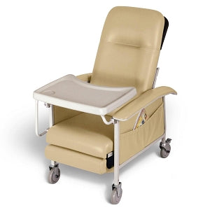 Medline ComfortEZ 3-Position Recliners - CAL 133 Compliant ComfortEZ 3-Position Recliner, Tray Included, Cappuccino - FURN10100BET