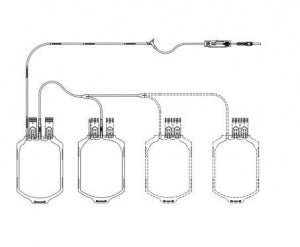 Fenwal Double Blood-Pack Units without Filters - Double Blood Pack Unit with Y-Site, 450 mL - 4R3622