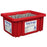 Foxx Life Sciences Vactrap Red Polypropylene Bin - RED BIN, VACTRAP, W/DIVIDERS - 300-0005-FLS