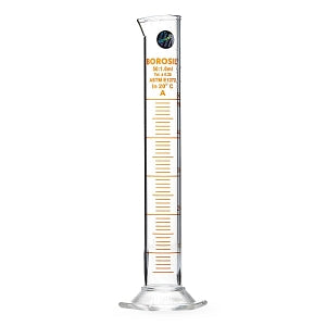 Foxx Life Sciences Borosil Graduated Measuring Cylinders - Borosil Graduated Measuring Cylinder with Hexagonal Base, USP Class A, 50 mL, 5/Case - 3026012A