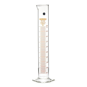 Foxx Life Sciences Borosil Graduated Measuring Cylinders - Borosil Graduated Measuring Cylinder with Hexagonal Base, USP Class A, 500 mL, 4/Case - 3026024A