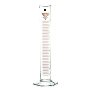 Foxx Life Sciences Borosil Graduated Measuring Cylinders - Borosil Graduated Measuring Cylinder with Hexagonal Base, USP Class A, 1000 mL, 4/Case - 3026029A