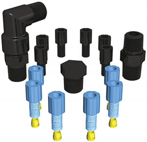 Foxx Life Sciences EZwaste Safety Vent Replacement Fittings - EZWASTE, REPLACEMENT FITTING, 1/8" & 1/4" - 330-0902-OEM