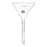 Foxx Life Sciences Borosil Plain Short Stem Funnels - Borosil Plain Short Stem Funnel with 60° Bowl Angle and 75 mm Cup Volume - 6140071