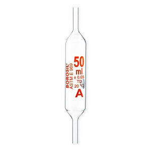 Foxx Life Sciences Borosil Volumetric Transfer Pipette Bulbs - Borosil Volumetric Transfer Pipette Bulb, Class A, ASTM 969, 50 mL, 10/Case - 7101012A