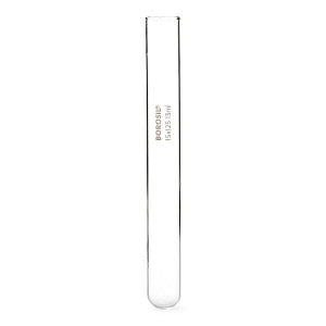 Foxx Life Sciences Borosilicate Round Bottom Test Tubes without Rims - Borosil Round Bottom Clear Borosilicate Test Tube without Rim, 15 mm O. D. x 125 mm L, 13 mL Volume, 800/Case - 9820U04