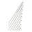 Foxx Life Sciences Borosil Clear Glass Stirrers - Borosil Clear Borosilicate Glass Stirrer, 7 mm O. D. x 205 mm L, 20/Case - 9850207