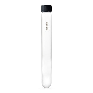 Foxx Life Sciences Clear Round Bottom Media Culture Tubes - Round Bottom Media Culture Tube with Polypropylene Cap, 60 mL - 9900013