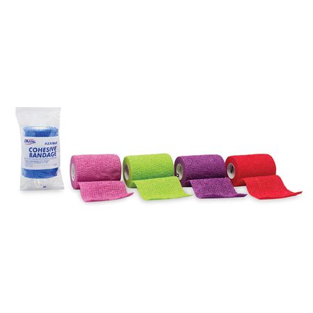 Latex FlexBan Bandages 4" x 5yds - Available in Assorted, Blue and Tan