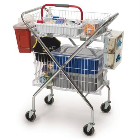 FlexyCart Lightweight Phlebotomy Cart Deluxe - 19.5"W x 30"L x 38"H