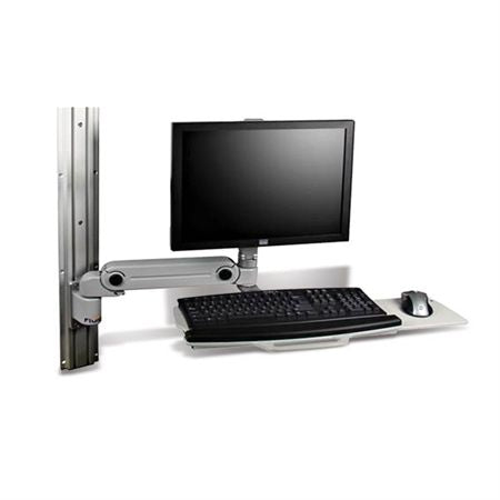 Fluid Wall Arm LT with Workstation Tray