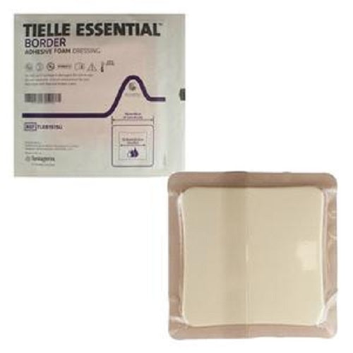 Systagenix KCI Tielle Essential Border Adhesive Foam Dressing, 5-7/8
