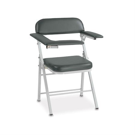 Folding Blood Draw Chair with Flip Arm Folding Blood Draw Chair with Flip Arm - 27.5"W x 28.5"D x 43"H