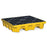 EcoPolyBlend Spill Control Pallet with Drain 49"W x 49"D x 10.25"H - Yellow