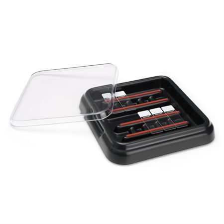 Full and Mini Stain Trays Mini Stain Tray with Black Lid - 9"L x 9"W x 1.75"H