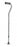 Medline Premium Offset Handle Canes - Offset Cane, Single Point, Chrome, Adult - G05355