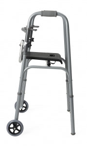 Medline Folding Walker Seat Replacement - Universal Folding Seat for 2-Button Walker - G07872