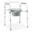 Medline Steel Elongated Bedside Commode - COMMODE, 3-IN-1, STEEL, ELONGATED - G1-200LX4