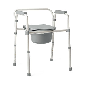 Medline 3-in-1 Folding Commodes - 3-in-1 Folding Steel Commode, 350 lb. Weight Capacity - G1-200X1