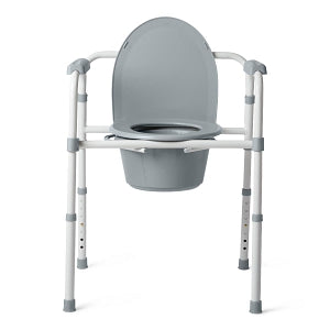 Medline 3-in-1 Folding Commodes - 3-in-1 Folding Steel Commode, 350 lb. Weight Capacity - G1-200X4