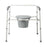 Medline Steel Bariatric Commode - COMMODE, ELONGATED, 24IN WIDE, 650 LB CAP - G1-201LBX1