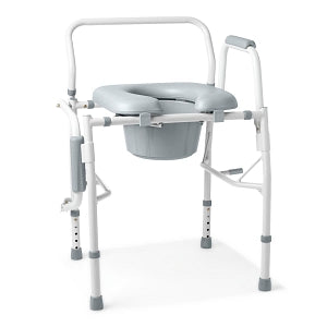 Medline Drop Arm Commodes - Padded Drop Arm Commode, 300 lb. Weight Capacity - G1-301DPX1