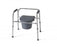 Medline 3-In-1 Steel Commodes - Steel Bedside Commode, 3-in-1, EZ-Care, Chrome - G30211-4