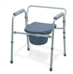 Medline 3-in-1 Folding Commodes - 3-in-1 Folding Steel Commode, 350 lb. Weight Capacity - G30213-1F