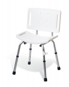 Medline Basic Shower Chair with Back - Basic Knockdown Shower Chair with Back, 250 lb. Weight Capacity - G30402M