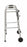 Medline Guardian Two-Button Folding Walkers with 5" Wheels - Guardian Adult Walker, 5" Wheels - G30757W