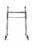 Medline Guardian Two-Button Folding Walkers with 5" Wheels - Guardian Adult Walker, 5" Wheels - G30757W