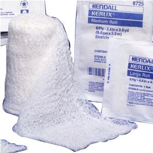 Kendall Kerlix Non-Sterile Gauze Bandage Roll, Bulk, Medium 3-2/5" x 3-3/5 Yards - 96 Per Case