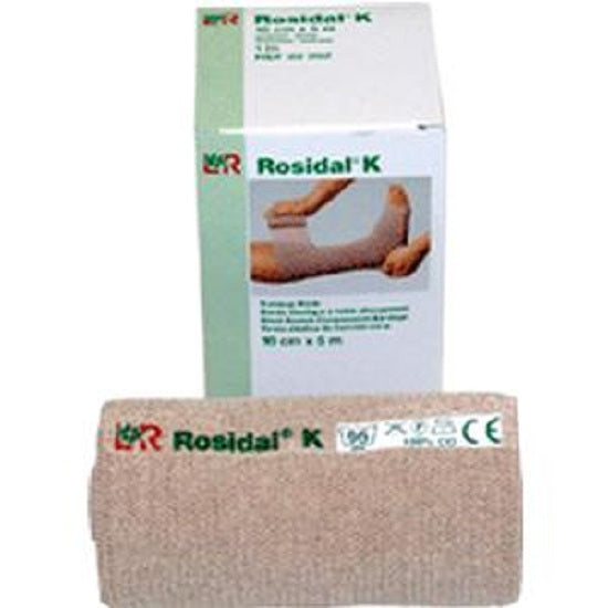 Lohmann & Rauscher Rosidal K Short Stretch Bandage, Breathable, Latex-free - 4" x 5-1/2" Yards