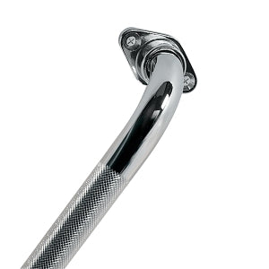 Medline Chrome Grab Bars - Knurled Chrome Wall Grab Bar, 12" - G81020KEM