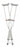 Medline Red Dot Aluminum Crutches - Guardian Aluminum Red-Dot Crutches, Adult - G91-214-8