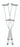 Medline Red Dot Aluminum Crutches - Guardian Aluminum Red-Dot Crutches, Adult - G91-214-8