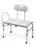 Medline Unpadded Transfer Bench - Unpadded Bath Transfer Bench, 300 lb. Weight Capacity - G98308A