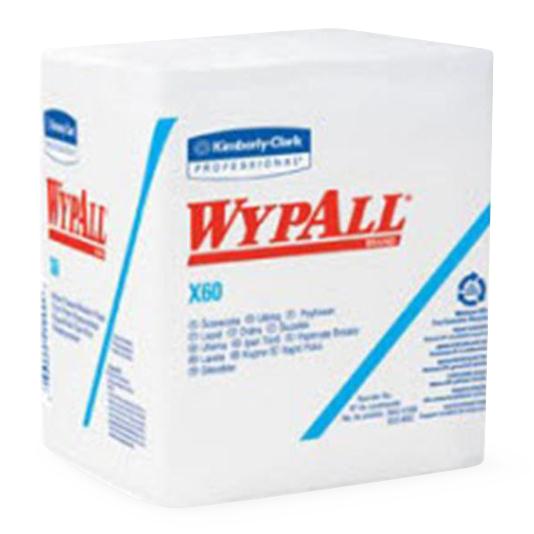 Kimberly-Clark Wypall X60 Wipers - WypAll X60 Reinforced Quarter-Fold Wipers, 12.5" x 12" - K-C34865