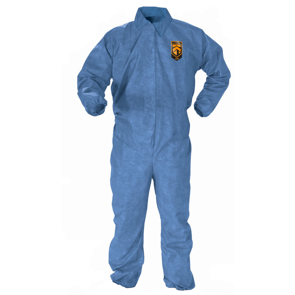 Kimberly-Clark Kleenguard A60 Coveralls - Kleenguard A60 Coveralls, Splash Protection, Blue, Size S - 35407