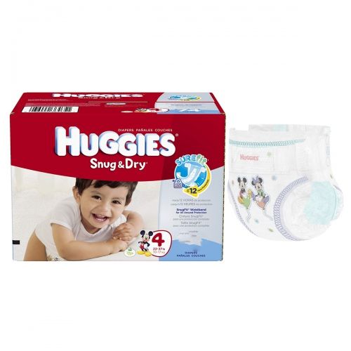 Kimberly-Clark Huggies Snug & Dry Diapers - DBD-DIAPERS, HUGGIES, SNUG & DRY, SZ 4 - 51472