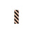 Key Surgical Patterned Sheet Tape - 1/4" Sheet Tape, Black / Orange Stripes - T-320-0910