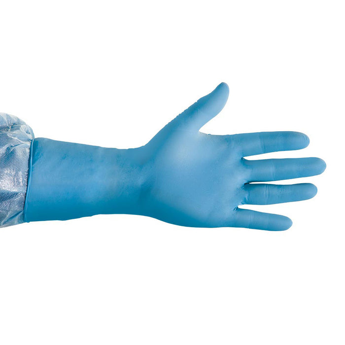 Key Surgical Nitrile Gloves - MBO-GLOVES, NITRILE POWDER FREE, S, BLUE, - PS-3212-10