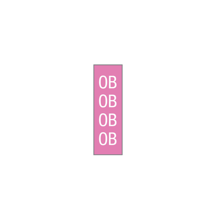 Key Surgical Identification Tape - OB Identification Tape, 1/4", Pink - T-504-11